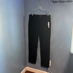 Talbots velvet high rise straight leg